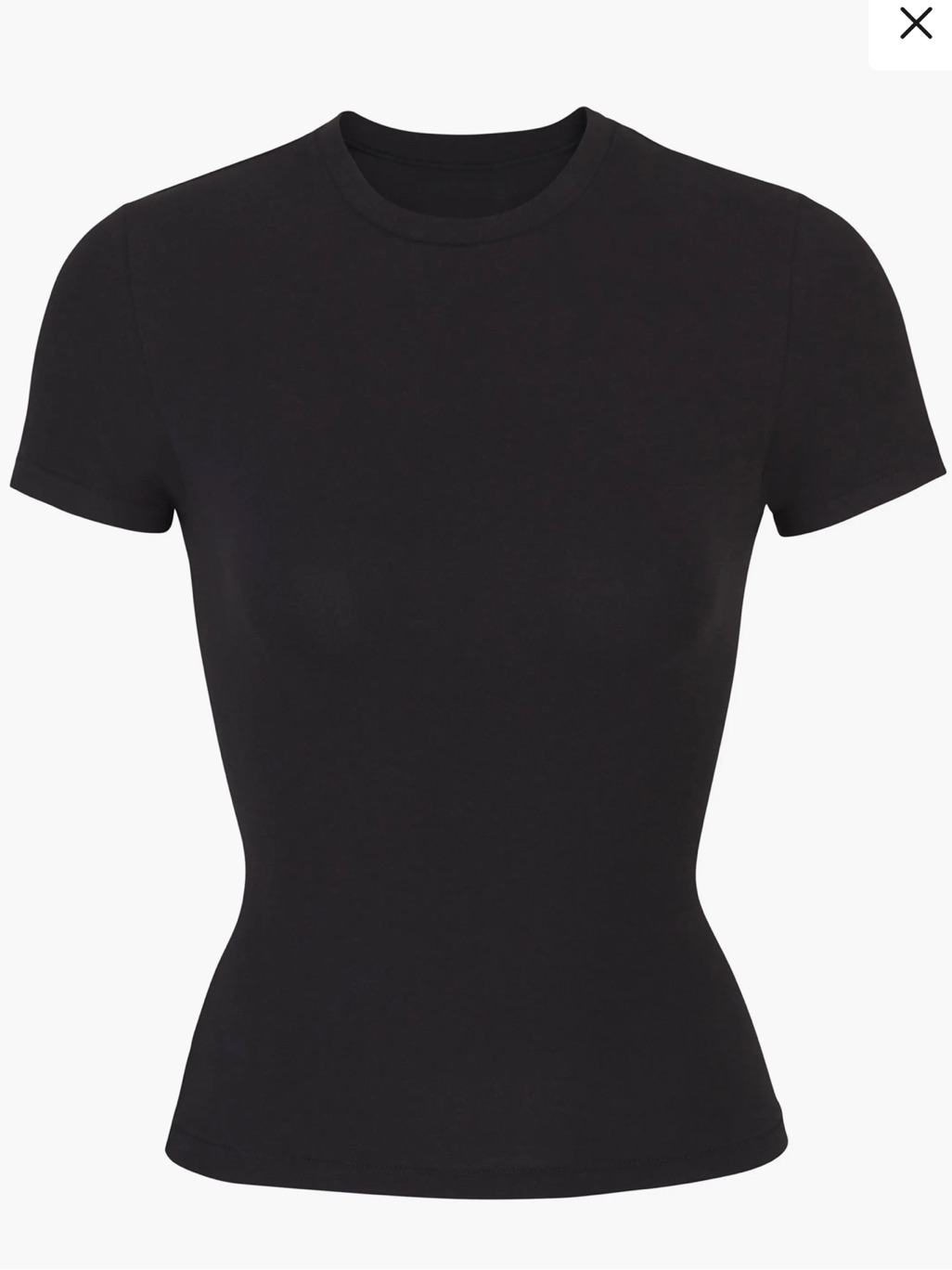 Skims Cotton Jersey T-Shirt Soot